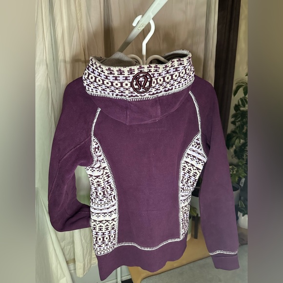 Lululemon Special Edition Knit Scuba Hoodie Size 6 Plum Purple - Picture 4 of 5